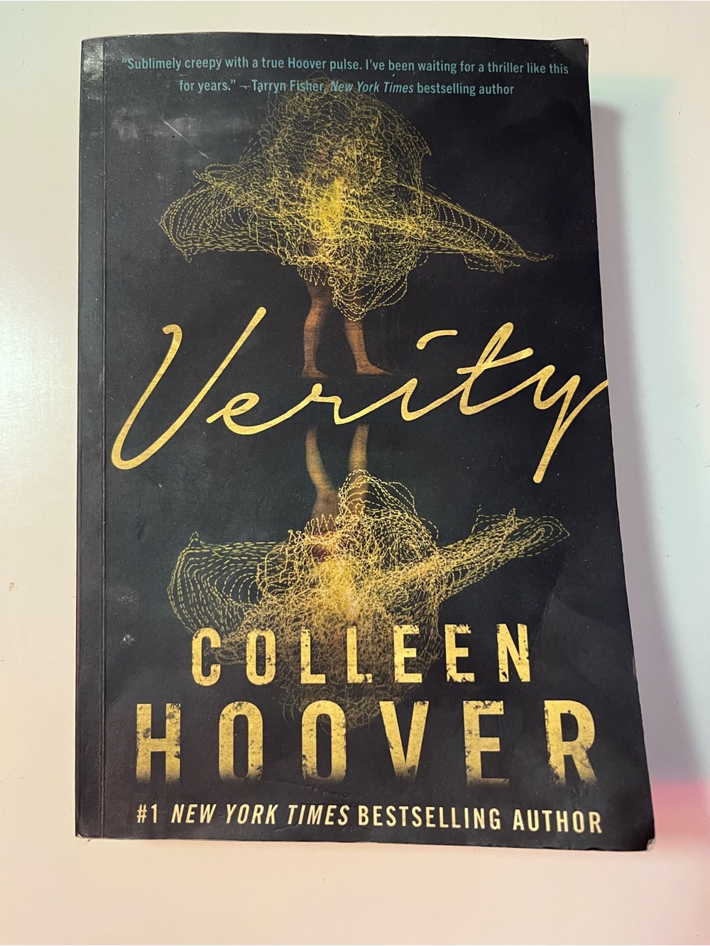 Verity by Colleen Hoover - Black & Gold Paperback Novel